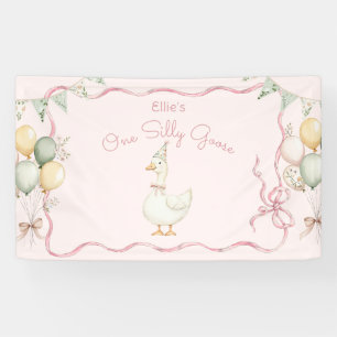 Banderoles Une fille d'oie sotte 1er anniversaire