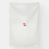 Banderoles une paire de feuilles rouges sur un arrière - plan (Verticale)