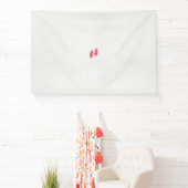 Banderoles une paire de feuilles rouges sur un arrière - plan (Insitu)