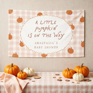 Banderoles Une petite citrouille est en route Baby Shower
