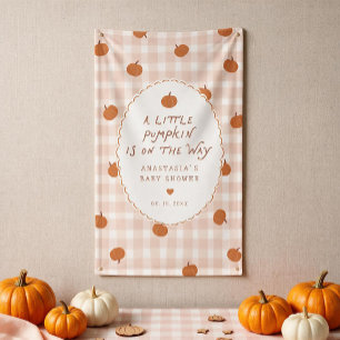 Banderoles Une petite citrouille est en route Baby Shower