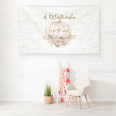 Banderoles Une petite fille Baby shower Citrouille (Insitu)