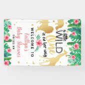 Banderoles Une Petite Fille Est En Chemin Filles Baby shower (Horizontal)