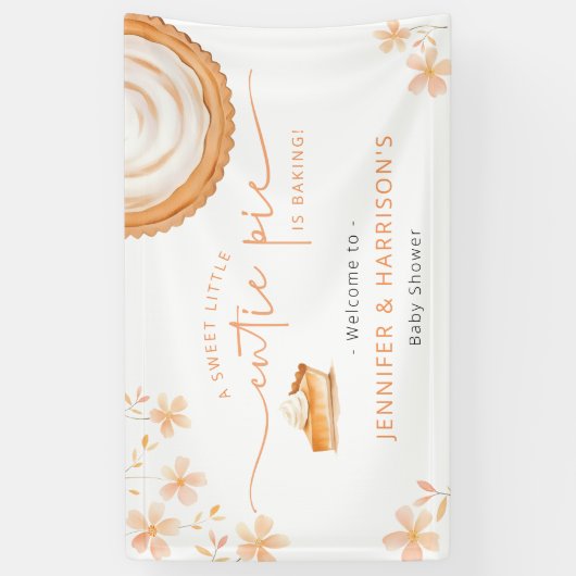 Banderoles Une Petite Tarte À La Cutie Est En Train De Cuire  (Vertical)