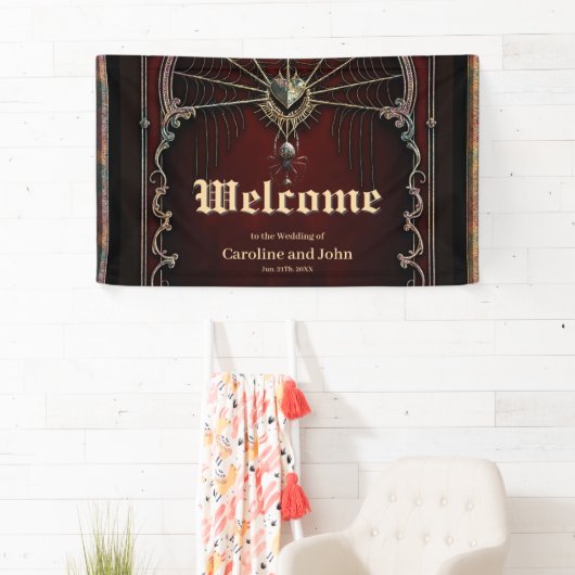 Banderoles Une touche de magie gothique, (En situation)