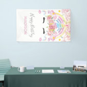 Banderoles Unicorn Magical Joyeux Anniversaire (Salon professionnel)