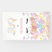 Banderoles Unicorn Magique premier anniversaire (Horizontal)
