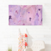Banderoles unicorne rose et violet et design d'étoiles - fill (En situation)
