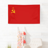 Banderoles Union soviétique (URSS) (marteau communiste et fau (En situation)