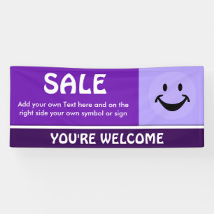 Banderoles Uniquement couleur violet, violet clair et bande b