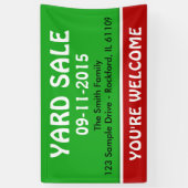 Banderoles Uniquement vert pâle et rayé couleur + votre idée (Vertical)