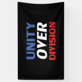 Banderoles Unité sur division - rouge, blanc, bleu, noir (Vertical)
