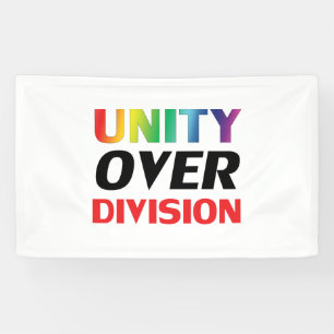 Banderoles Unité sur Division, rouge, blanc, lgbtq lgbt orgue