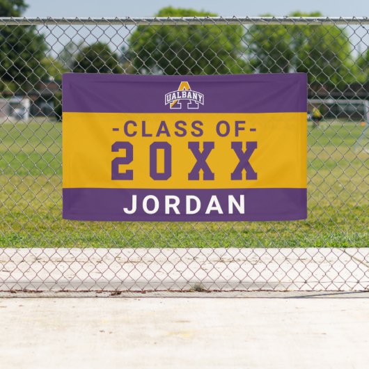 Banderoles Université d'Albany | Graduate Class of Banner (En situation)