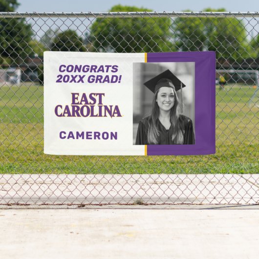 Banderoles Université de Caroline de l'Est | Caroline de l'Es (En situation)