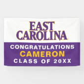 Banderoles Université de Caroline de l'Est | Caroline de l'Es (Horizontal)