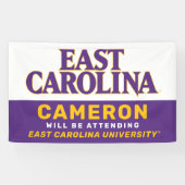 Banderoles Université de Caroline de l'Est | Caroline de l'Es (Horizontal)