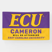 Banderoles Université de Caroline de l'Est | Logo de l'écu (Horizontal)