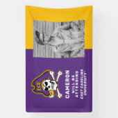 Banderoles Université de Caroline de l'Est | Pirates écus (Verticale)