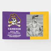 Banderoles Université de Caroline de l'Est | Pirates écus (Horizontal)