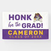 Banderoles Université de Caroline de l'Est | Pirates écus (Horizontal)