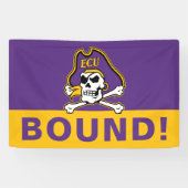 Banderoles Université de Caroline de l'Est | Pirates écus (Horizontal)