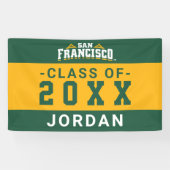 Banderoles Université de San Francisco | Classe de fin d'étud (Horizontal)