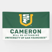Banderoles Université de San Francisco | Sera présent (Horizontal)
