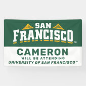 Banderoles Université de San Francisco | Sera présent (Horizontal)