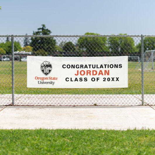 Banderoles Université d'État de l'Oregon (En situation)