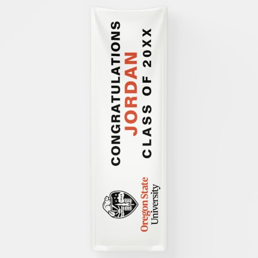 Banderoles Université d'État de l'Oregon (Vertical)