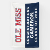 Banderoles Université du Mississippi | Ole Miss Wordmark (Verticale)