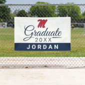 Banderoles Université du Mississippi | Script M (En situation)