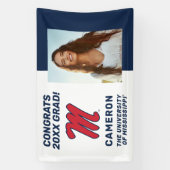 Banderoles Université du Mississippi | Script M (Verticale)