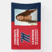 Banderoles Université du Mississippi | Script M (Verticale)