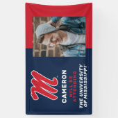 Banderoles Université du Mississippi | Script M (Vertical)