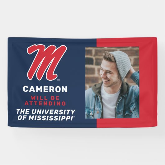 Banderoles Université du Mississippi | Script M (Horizontal)