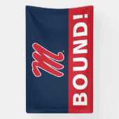 Banderoles Université du Mississippi | Script M (Verticale)