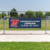 Banderoles Université du Mississippi | Script M (En situation)