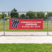 Banderoles Université du Mississippi | Script M (En situation)