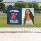 Banderoles Université du Mississippi | Script M (En situation)