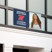 Banderoles Université du Mississippi | Script M (Bâtiment extérieur)