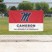 Banderoles Université du Mississippi | Script M (En situation)