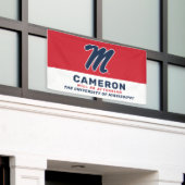 Banderoles Université du Mississippi | Script M (Bâtiment extérieur)