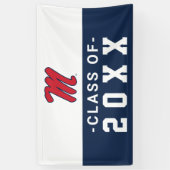 Banderoles Université du Mississippi | Script M (Vertical)