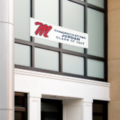 Banderoles Université du Mississippi | Script M (Bâtiment extérieur)
