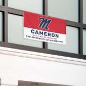 Banderoles Université du Mississippi | Script M (Bâtiment extérieur)