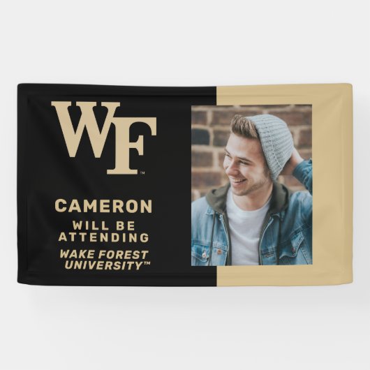 Banderoles Université Wake Forest | WF (Horizontal)