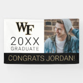 Banderoles Université Wake Forest | WF (Horizontal)