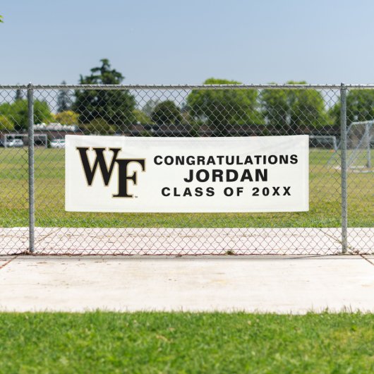 Banderoles Université Wake Forest | WF (En situation)